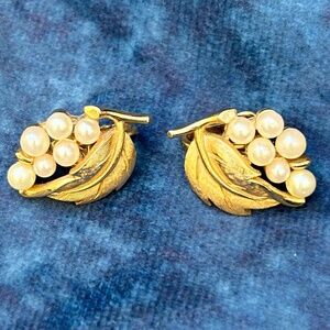 Trifari clip-on earrings